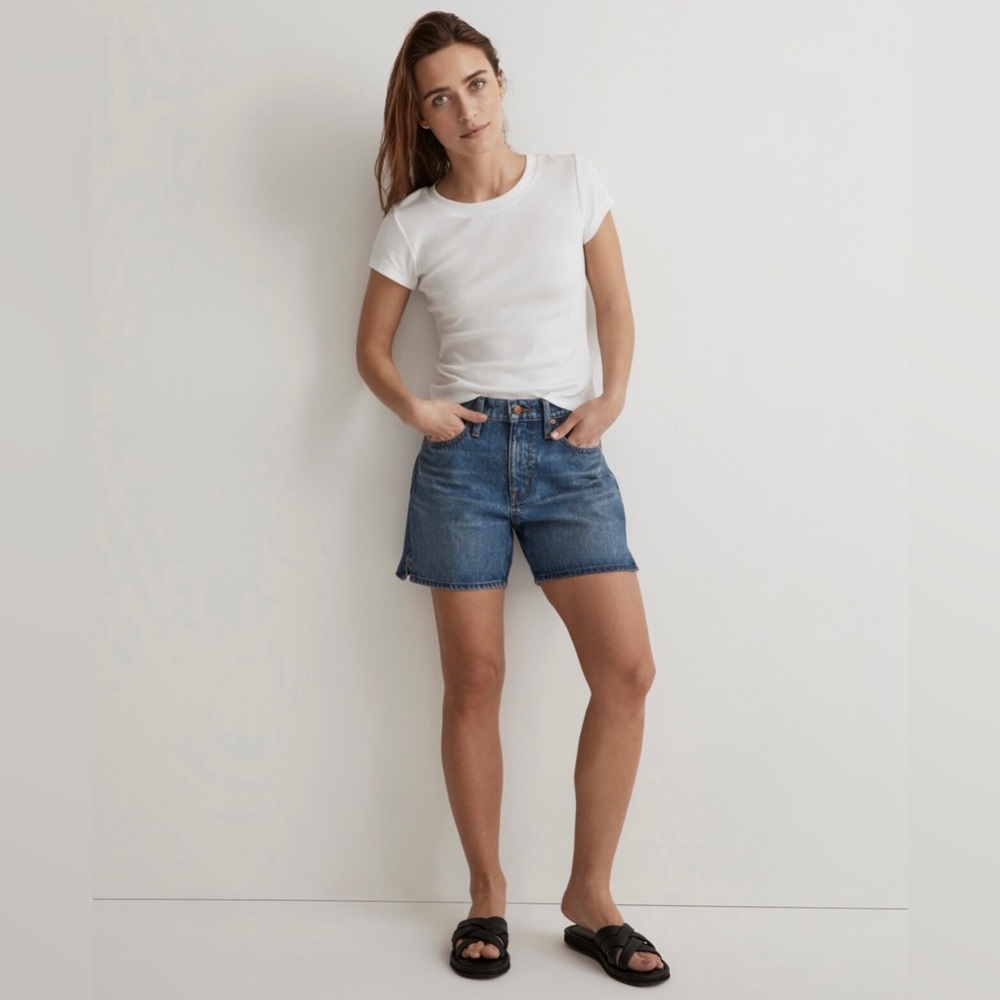 Madewell Relaxed Mid-Length Denim Shorts